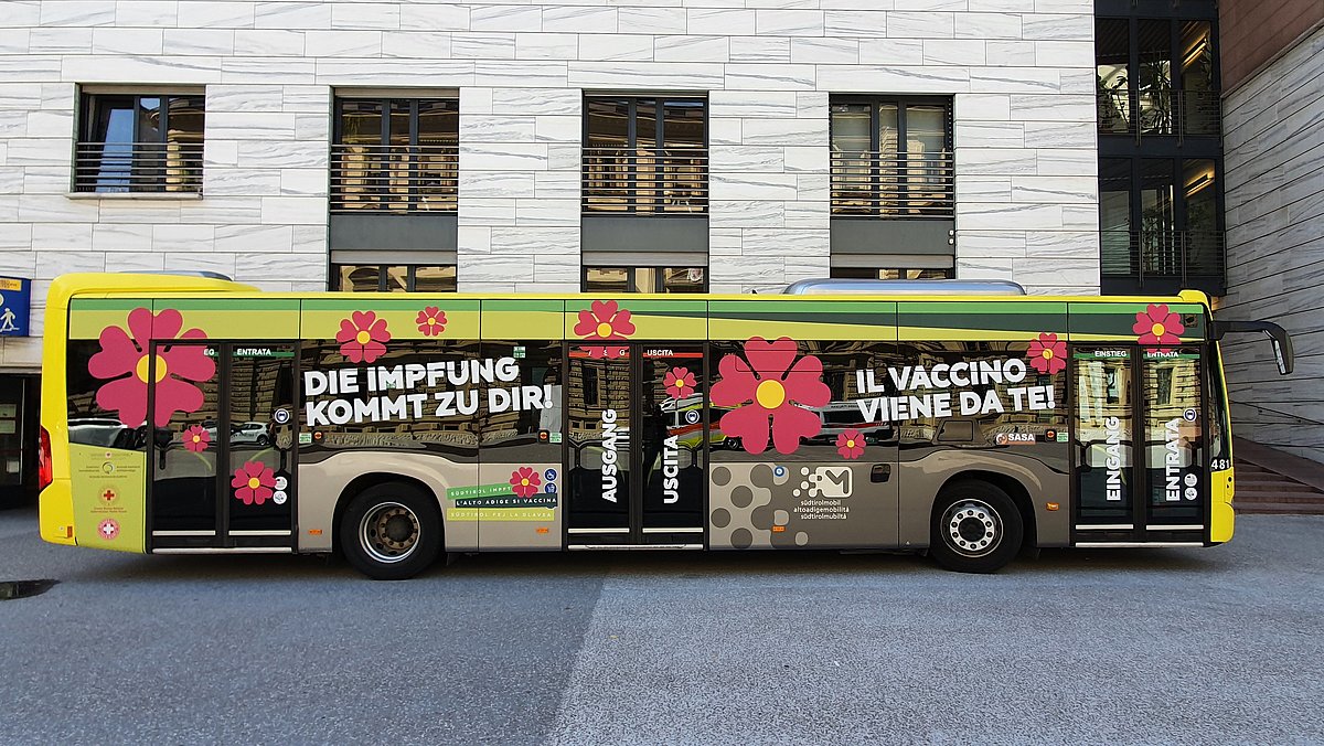 Il Vaxbus della SASA a Bolzano