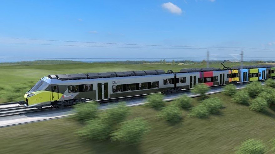 Un nuovo treno della ditta Alstom