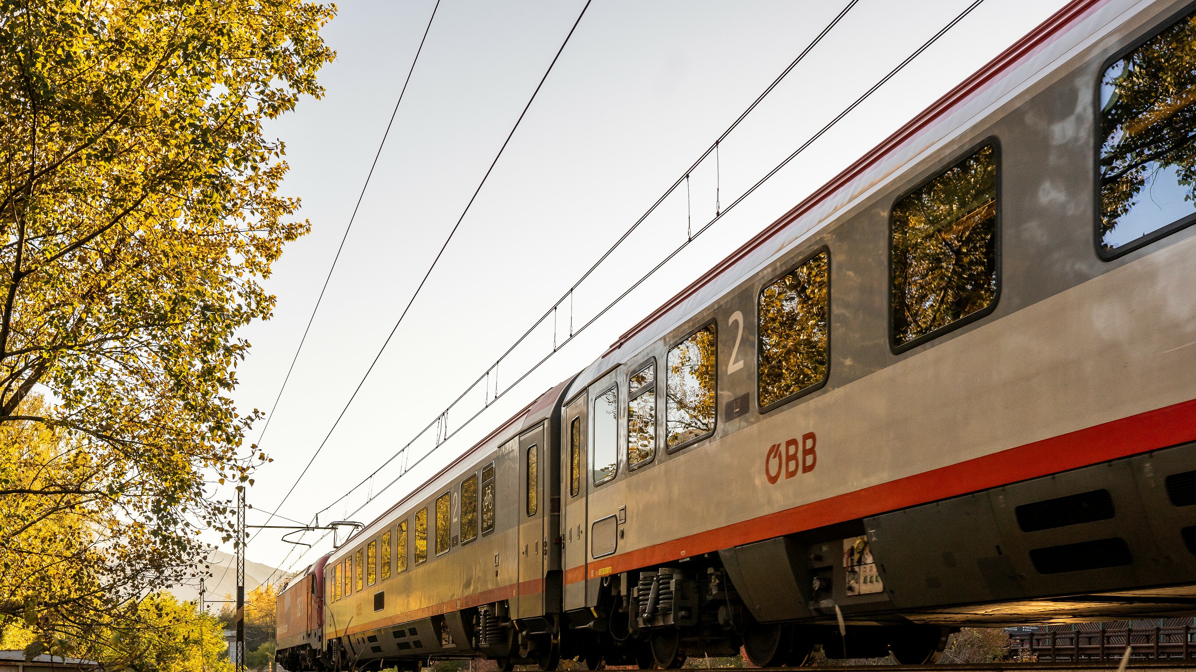 A train of the Austrian Railways ÖBB
