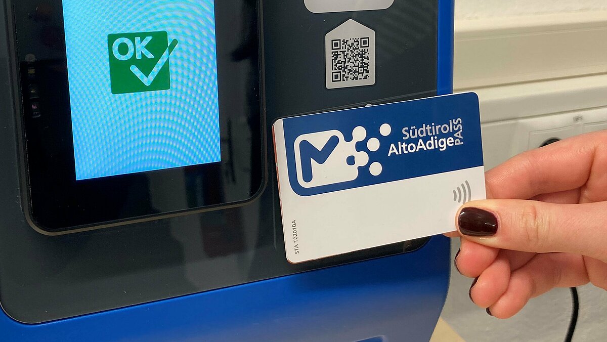 A Südtirol Pass and a new ticket validation machine