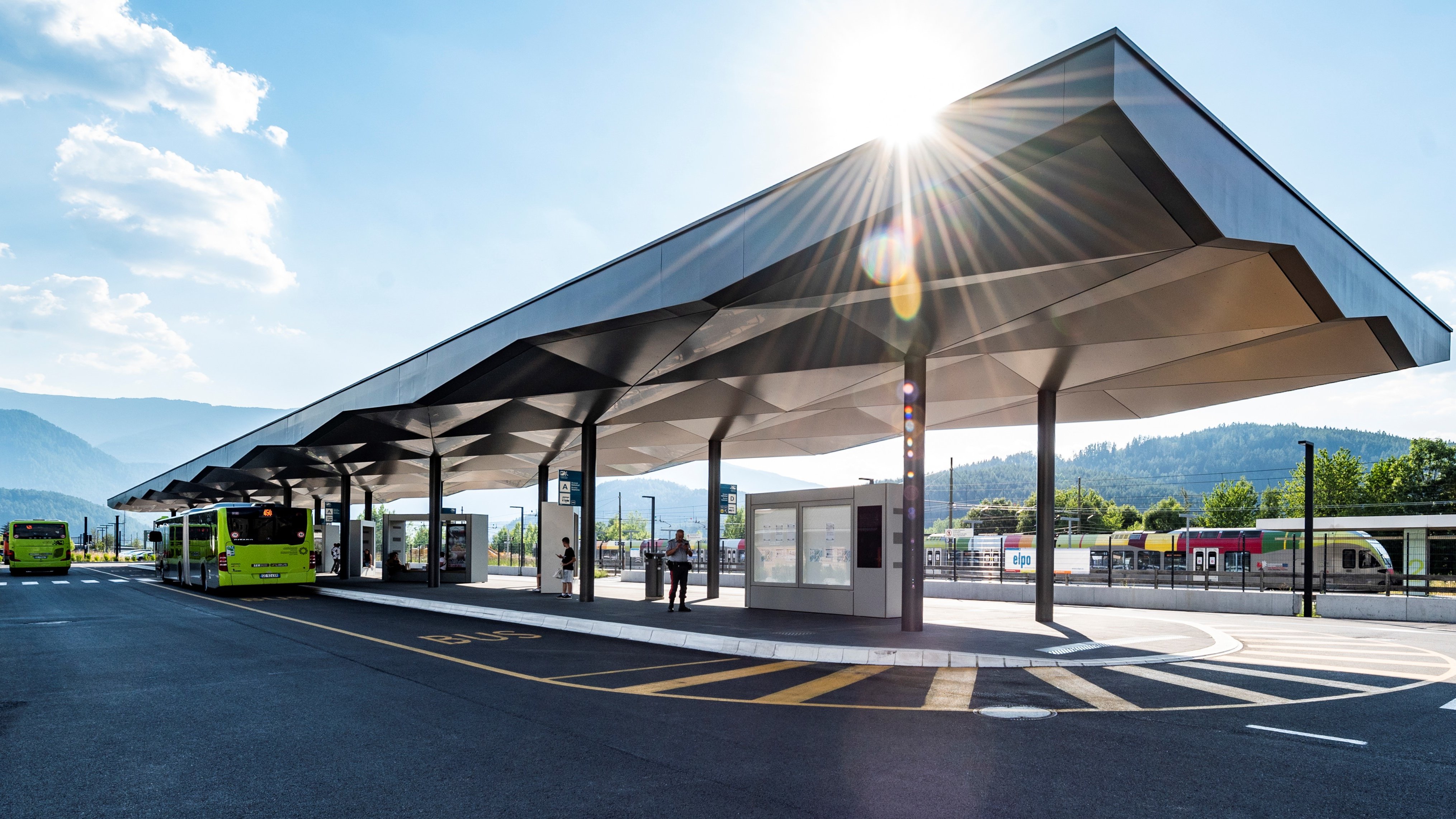 Der neue Busbahnhof in Bruneck
