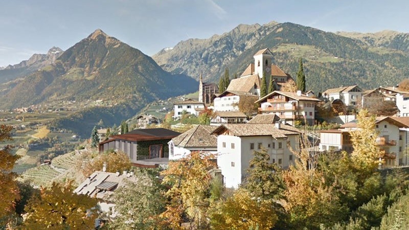 Un rendering della stazione a monte a Scena